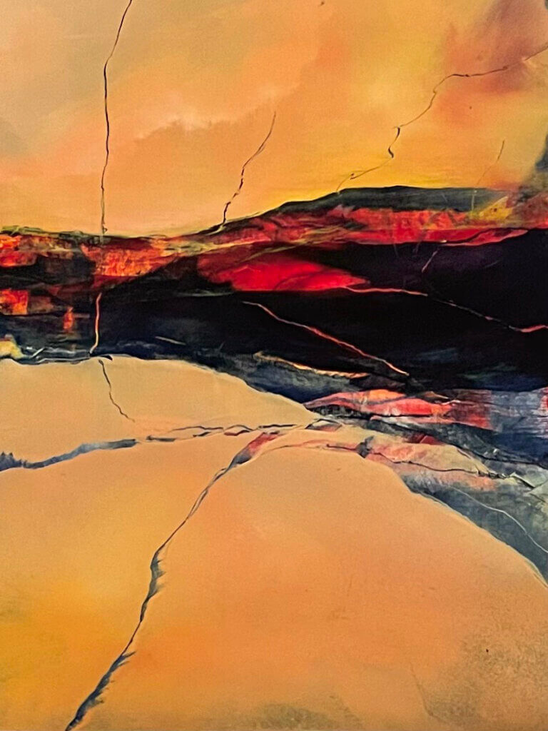 An abstract painting by Liz Wilkinson. Courtesy photo