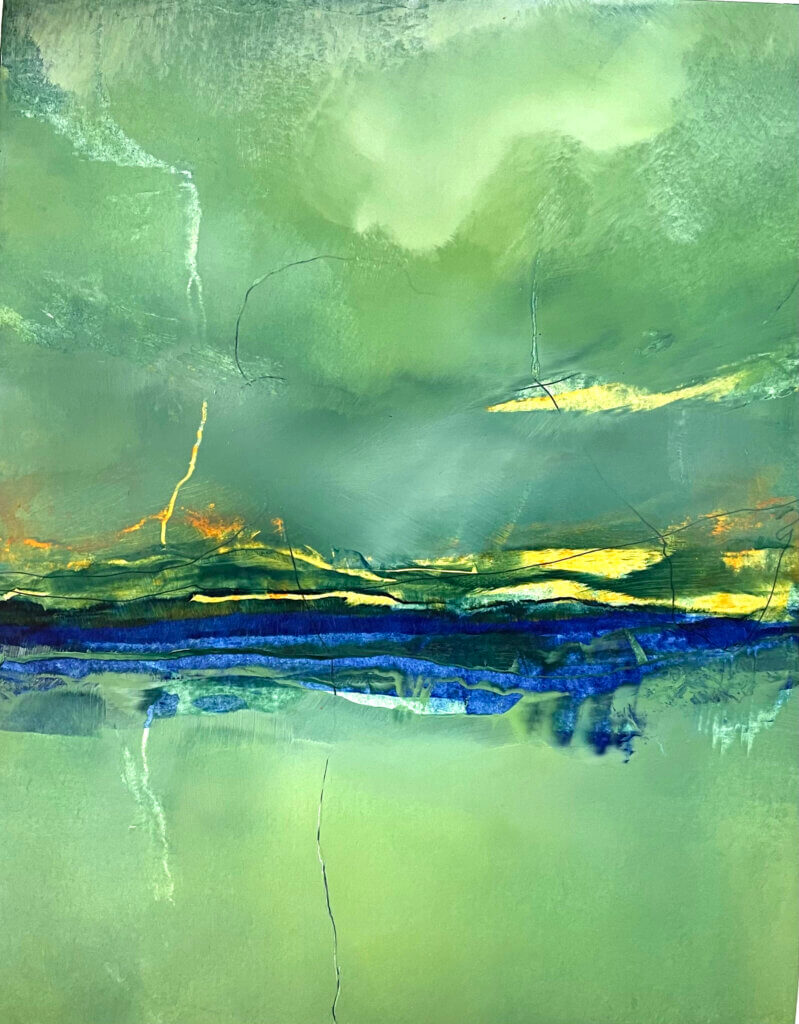 This Wilkinson painting served as the design for a record album cover. Courtesy photo