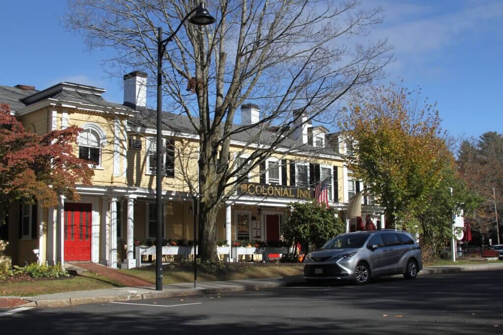 Acton’s Colonial Inn on Monument Square has a storied — and spooky — history. Photo: Dakota Antelman/The Acton Bridge