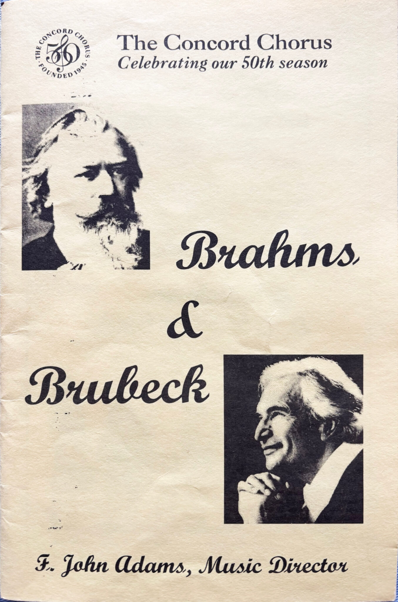 For the chorus’ 50th anniversary concert, the group commissioned Dave Brubeck. Courtesy photo