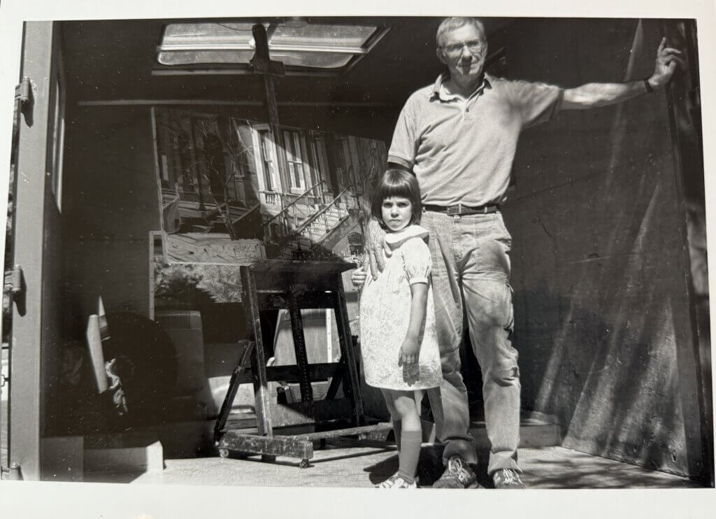 George Nick and his daughter Katya, in 1990. Courtesy photo