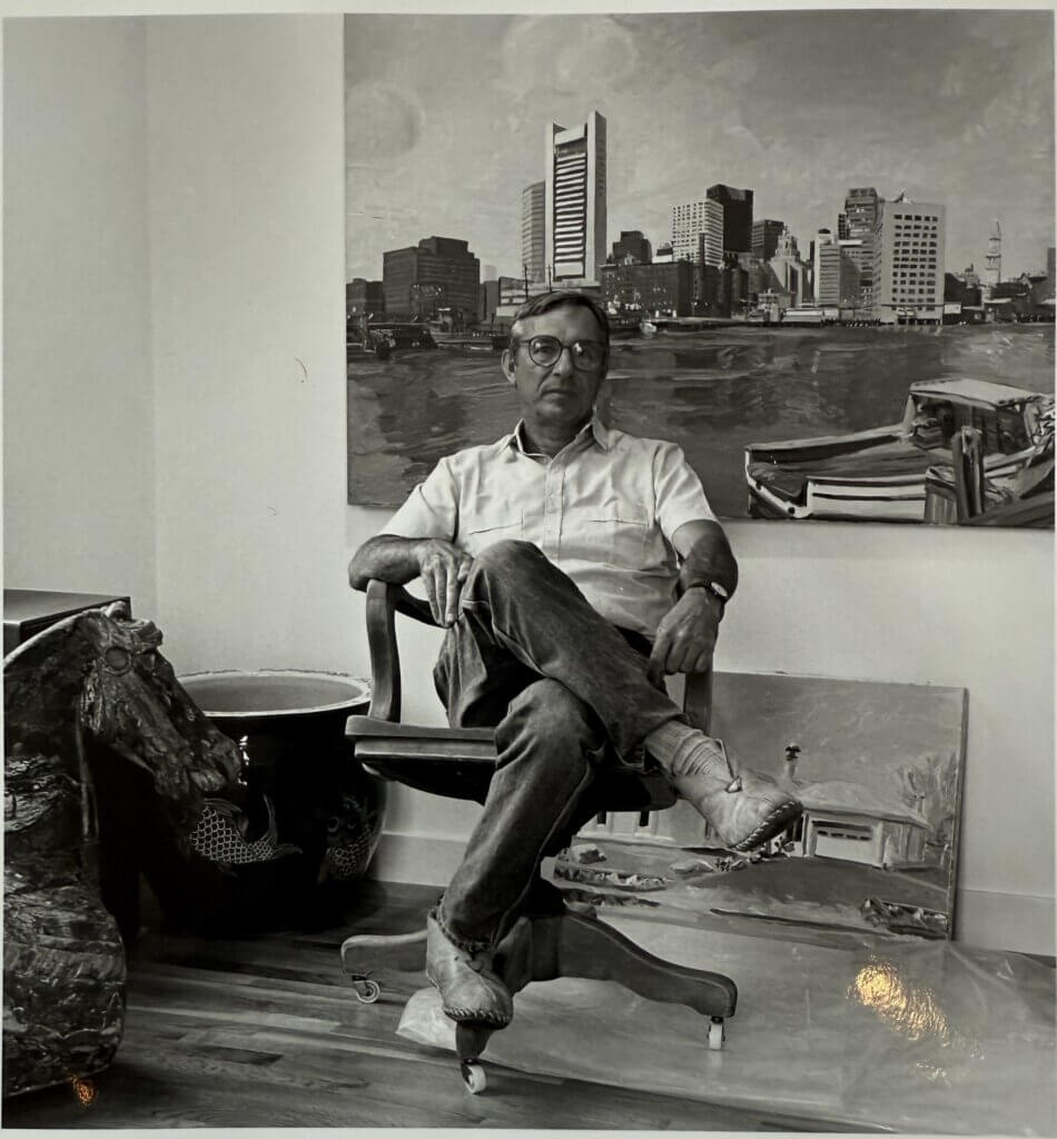 Nick in his first studio in the Acton house, in 1985. Courtesy photo