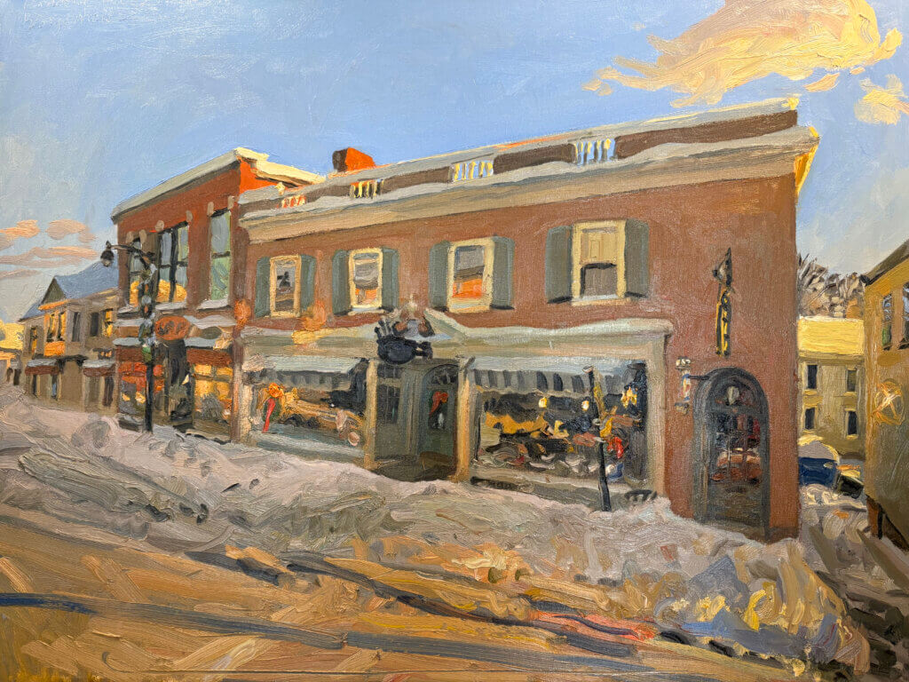 George Nick painted this Acton street scene in 2008. Courtesy photo