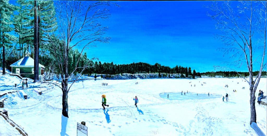 “Welcome to Walden in Winter” by Edward Feather. Courtesy photo