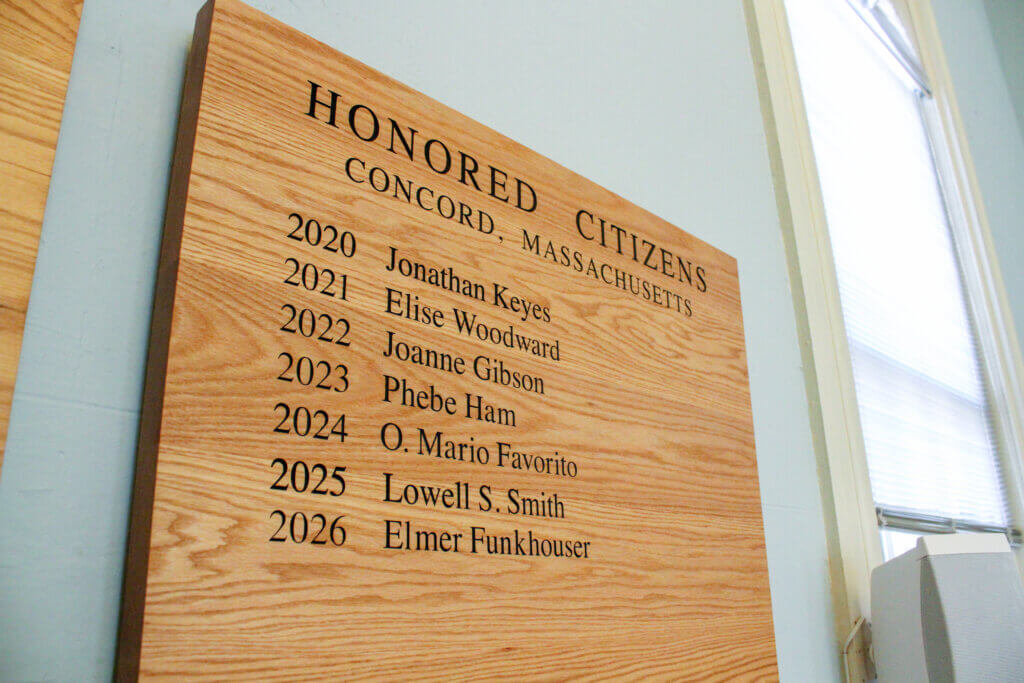 Elmer “Pete” Funkhouser is taking his place among an elite cohort of Concordians. Photo: Dakota Antelman/The Acton Bridge
