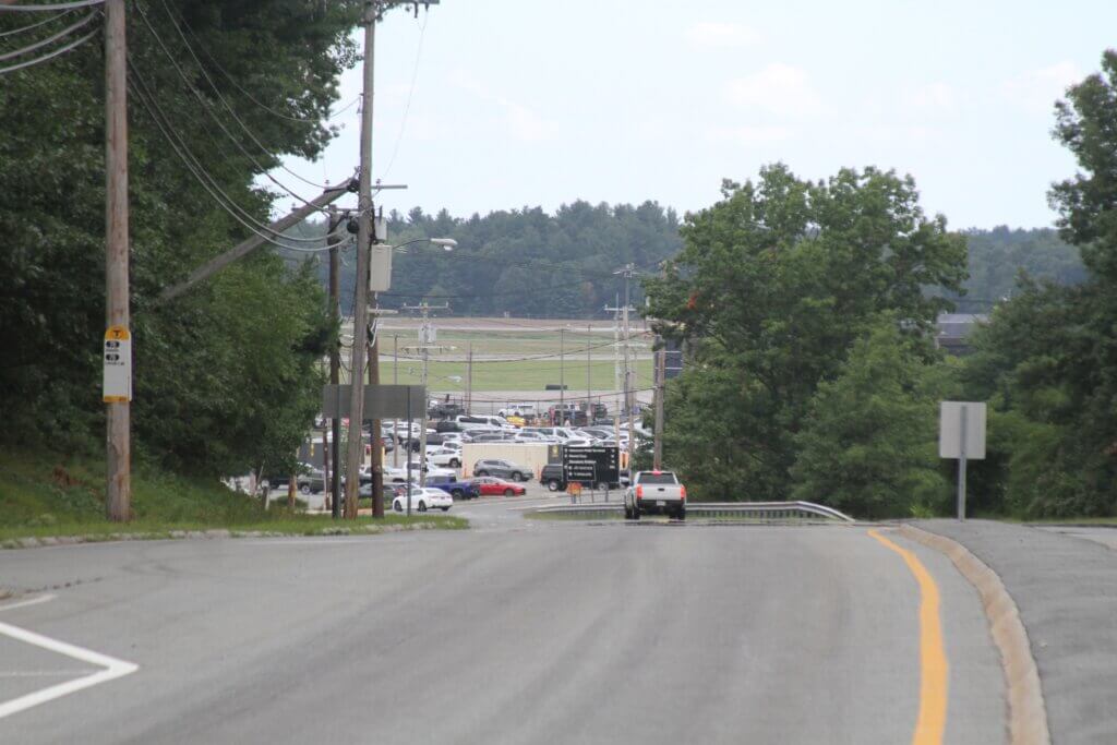 Advocates and public officials alike have condemned ICE’s operations out of Hanscom Field. Photo: Dakota Antelman/The Acton Bridge