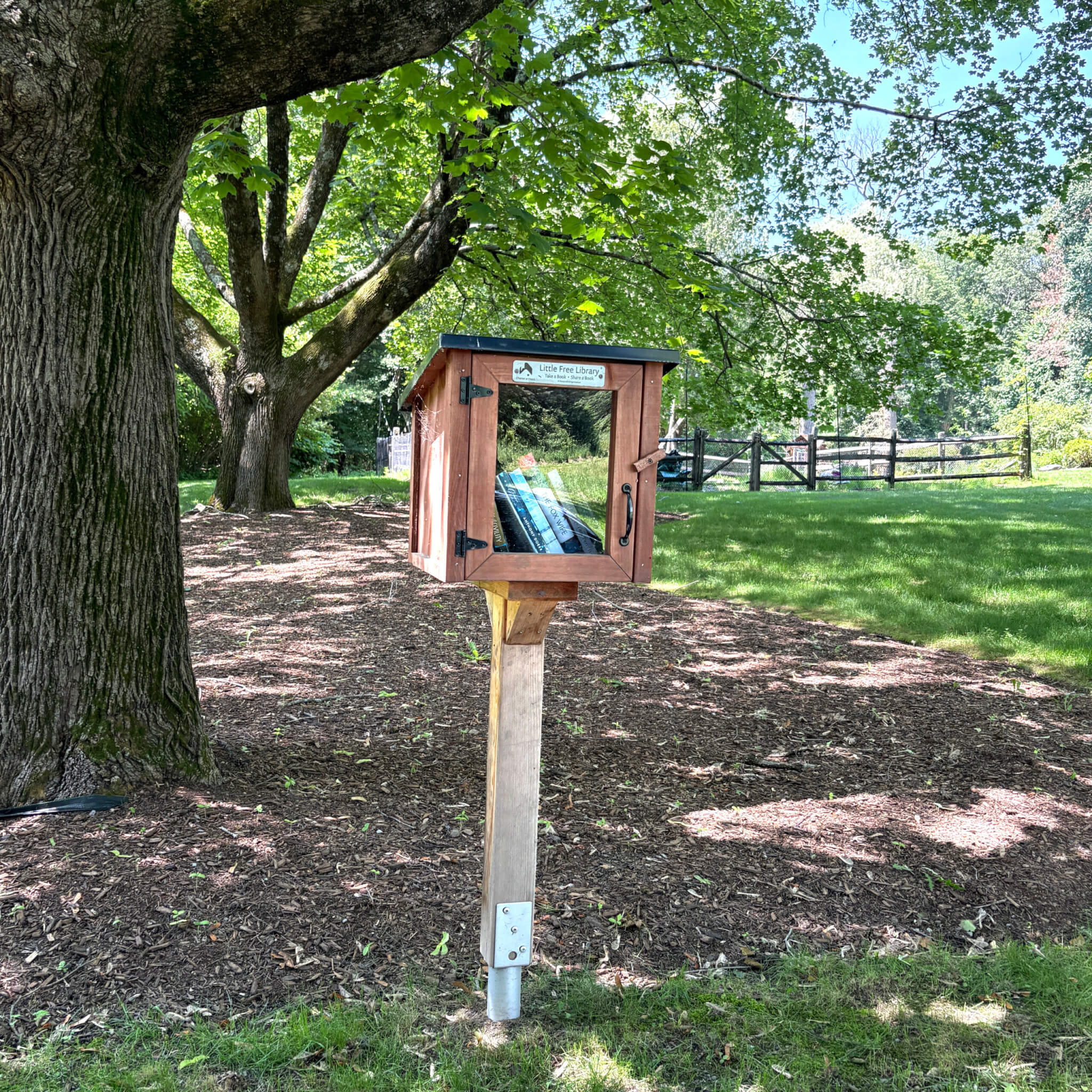 The Fraser Family Little Free Library on Old Bedford Road. Photo: Christine M. Quirk/The Acton Bridge