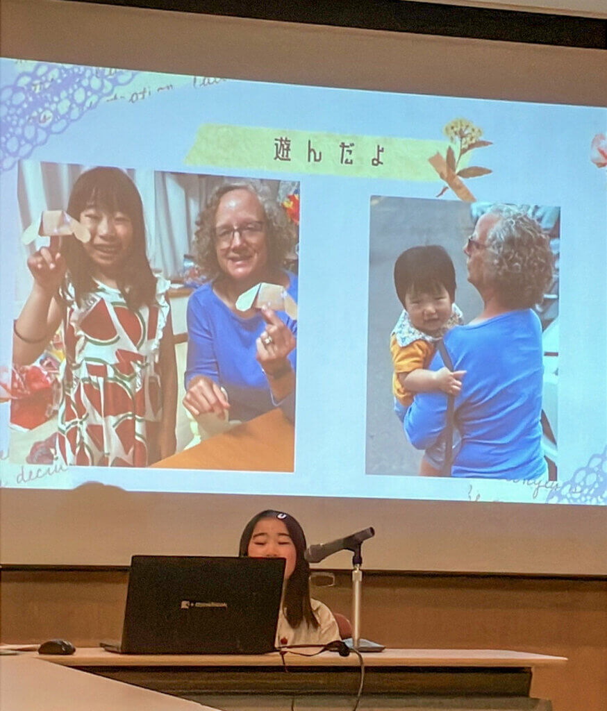 A Nanae third-grader’s presentation on the joys of hosting. Photo courtesy of Jack Brox McCarthy