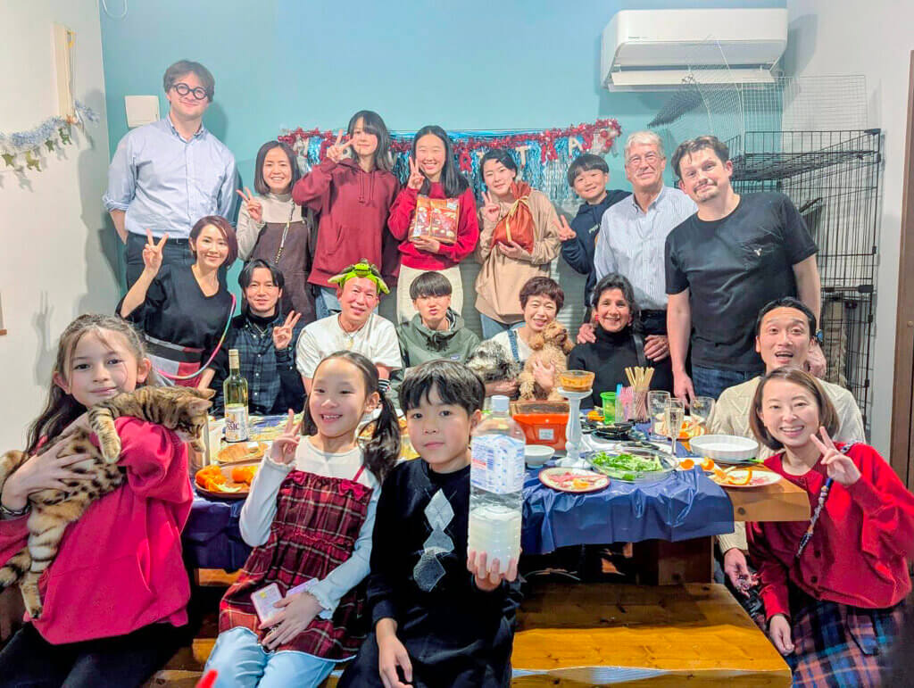 Christmas party with my host family and their friends. Photo courtesy of Jack Brox McCarthy