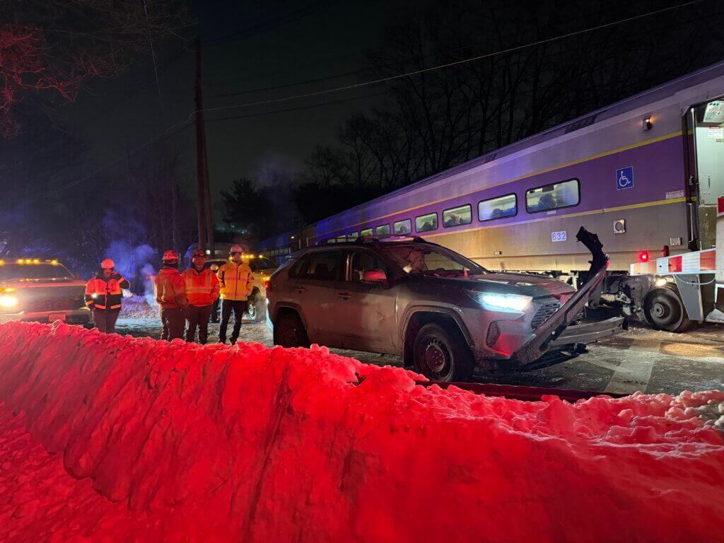 MBTA Police are investigating the cause of the accident. Photo: Celeste Katz Marston/The Acton Bridge
