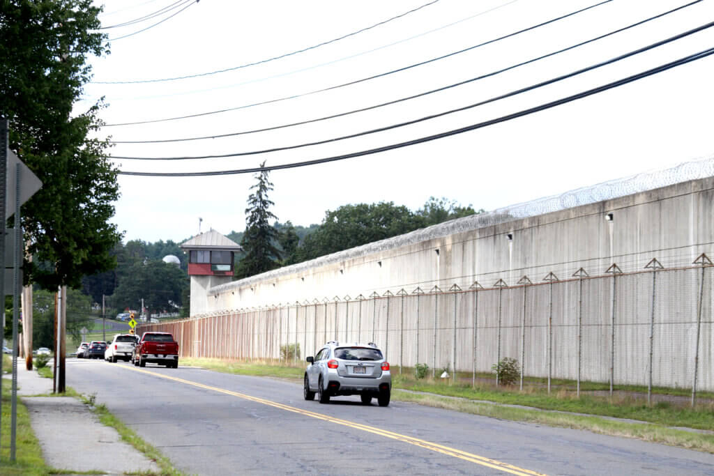 Plans to reconfigure Commonwealth Avenue around a Route 2 rotary redesign are factoring into MCI-Acton redevelopment conversations. Photo: Dakota Antelman/The Acton Bridge