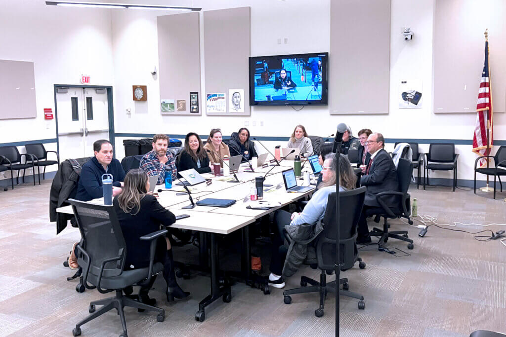 METCO president and CEO Milly Arbaje-Thomas met with School Committee members on January 21. Photo: Dakota Antelman/The Acton Bridge