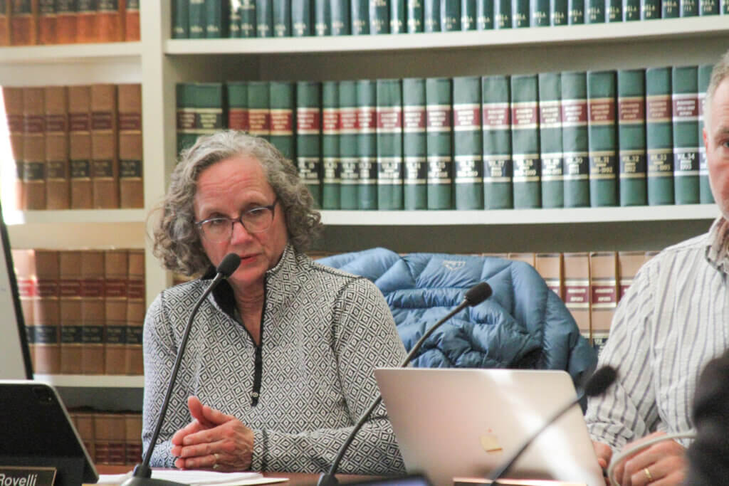 Select Board member Wendy Rovelli said a possible new memorial in Monument Square “absolutely will” be a topic of discussion for the board over the next year. Photo: Dakota Antelman/The Acton Bridge