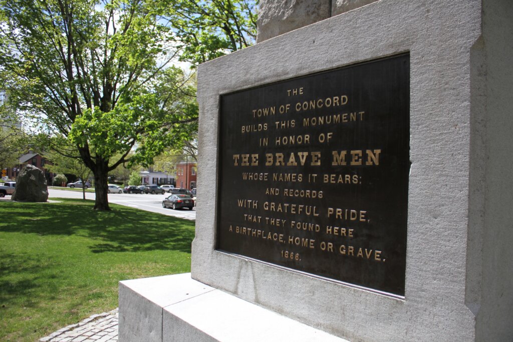 Acton’s Civil War monument stands as perhaps the most prominent memorial in the heart of Monument Square. Photo: Dakota Antelman/The Acton Bridge