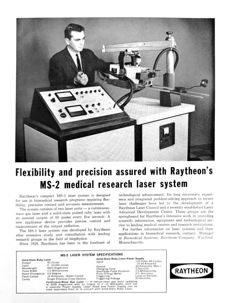 2. Roeber was asked to model for a Raytheon laser system ad. Courtesy photo