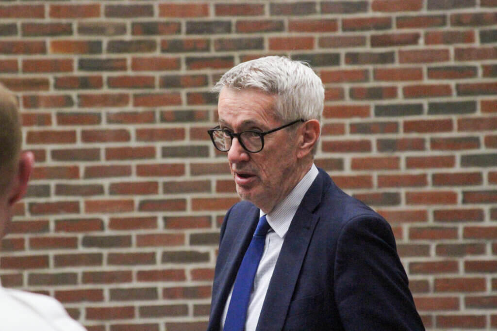Defense attorney George King says John Grace’s alleged actions should be considered protected free speech. Photo: Dakota Antelman/The Acton Bridge
