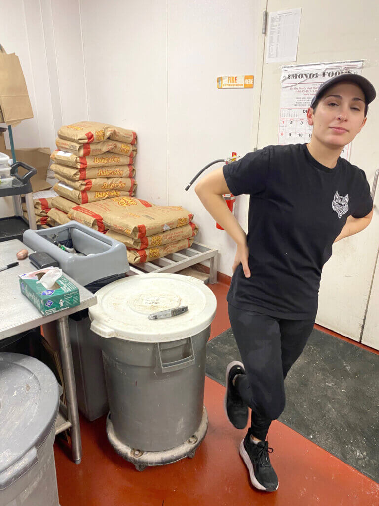 Jessica Thelen in the commercial kitchen. Photo by Margaret Carroll-Bergman
