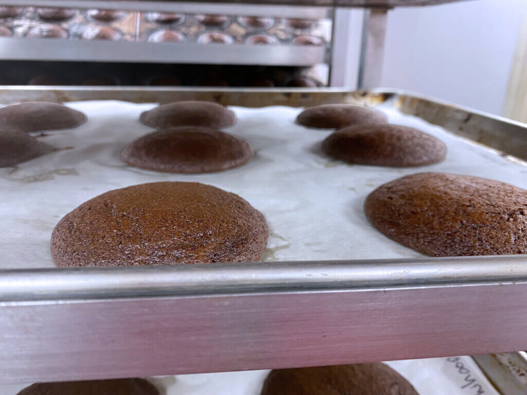 Cookies waiting to be frosted. Photo by Margaret Carroll-Bergman