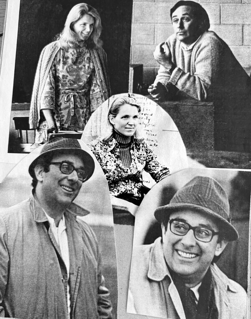 A collage of Hugh Fortmiller and Francie Nolde, from the 1970s when they first met. Courtesy photo