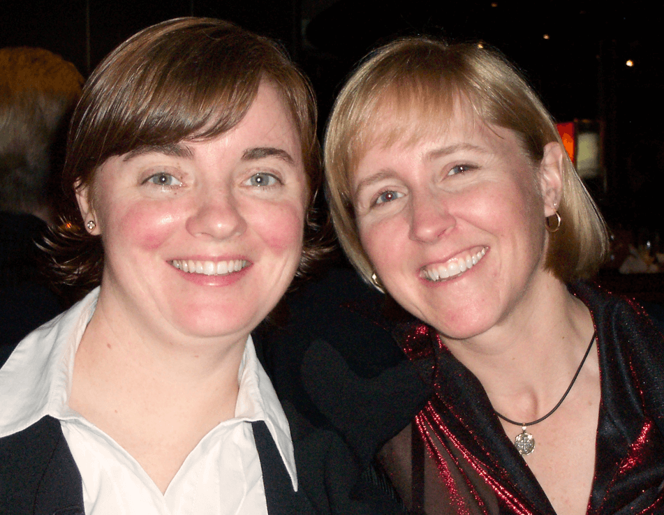Pam Parker, left, and Leanne Bateman on their 2006 honeymoon. Courtesy photo