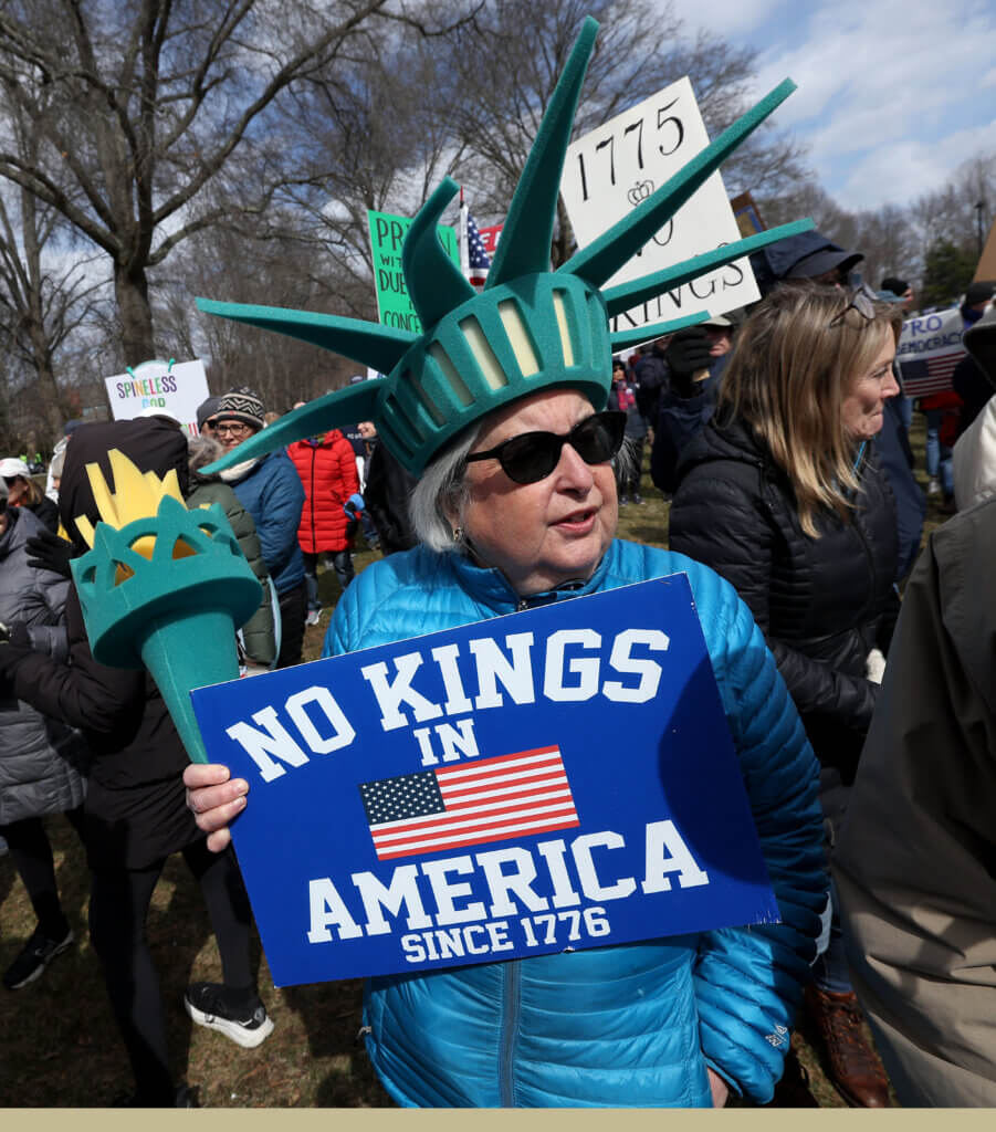 Cindy Sheriff of Lincoln sported a Statue of Liberty-style crown. Photos: Ken McGagh/The Acton Bridge 
