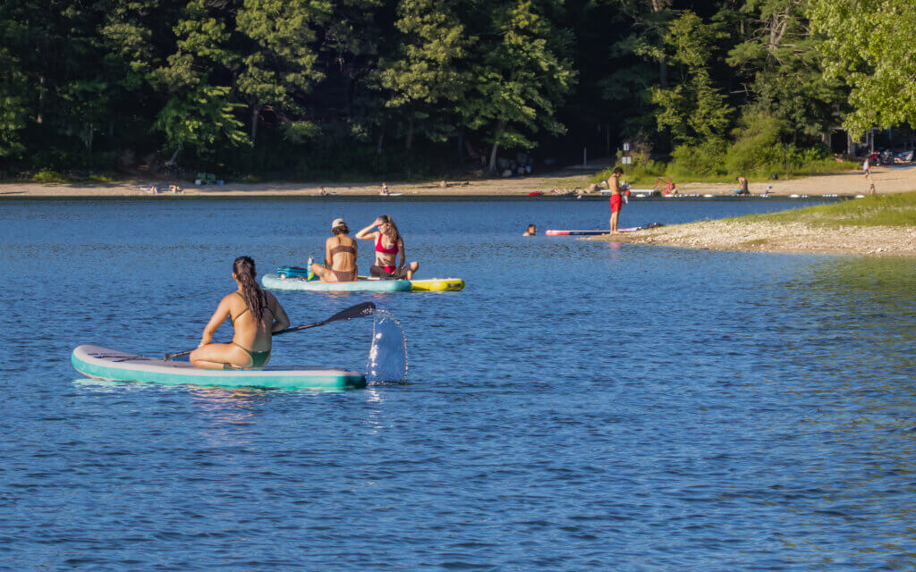 The allure of White Pond attracts an array of visitors. Photo by Jean Fain