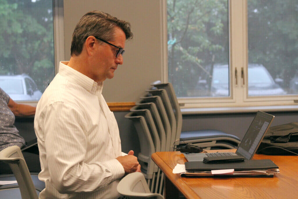 Interim Chief Financial Officer Ryan Ferrara came to Acton as assistant CFO in May. Photo: Dakota Antelman/The Acton Bridge