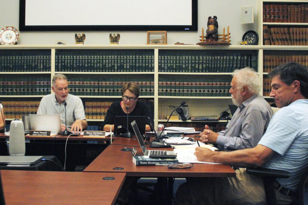 The Select Board will meet this month to set the tax rate for the 2026 fiscal year. Photo: Dakota Antelman/The Acton Bridge