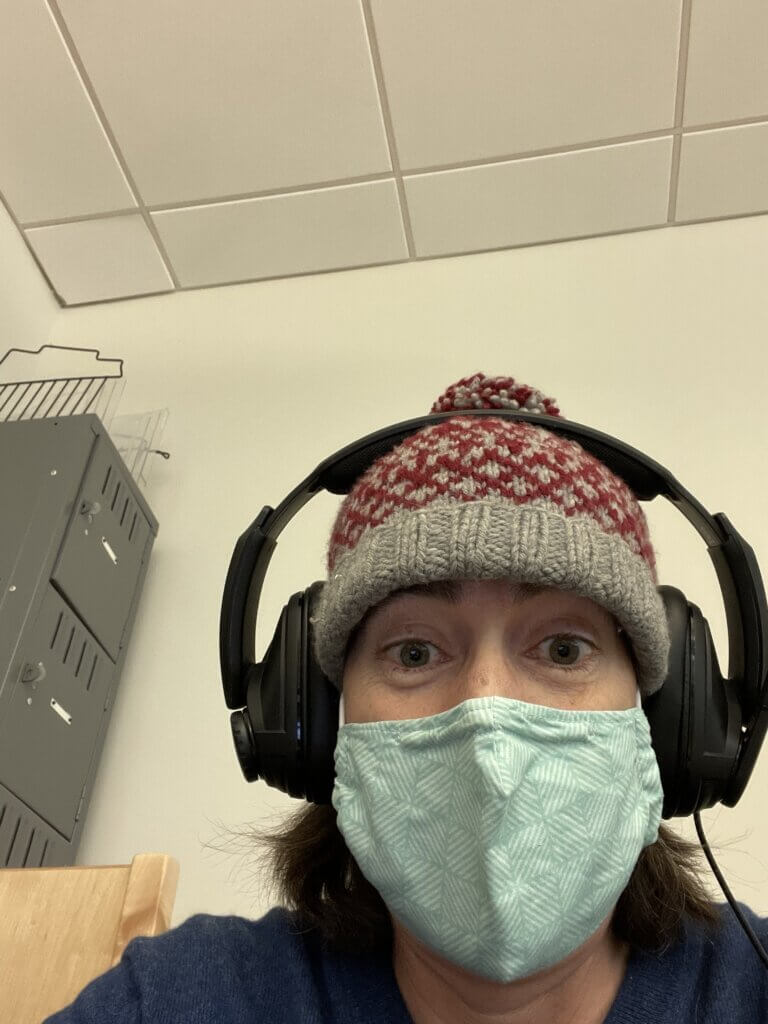 Amy Brooks kept things light during the peak of the pandemic as she tutored math. Courtesy photo