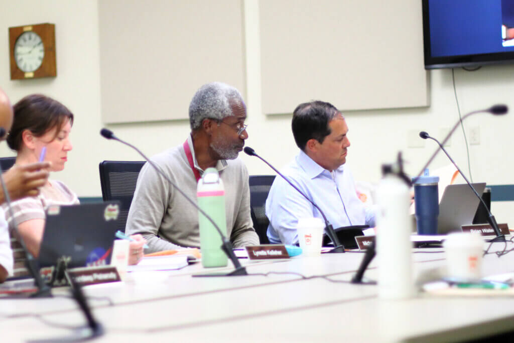 School Committee member Michael Williams raised concerns during an August 20 School Committee meeting after Chair Tracey Marano suggested the idea of a new election. Photo: Trace Salzbrenner/The Acton Bridge

