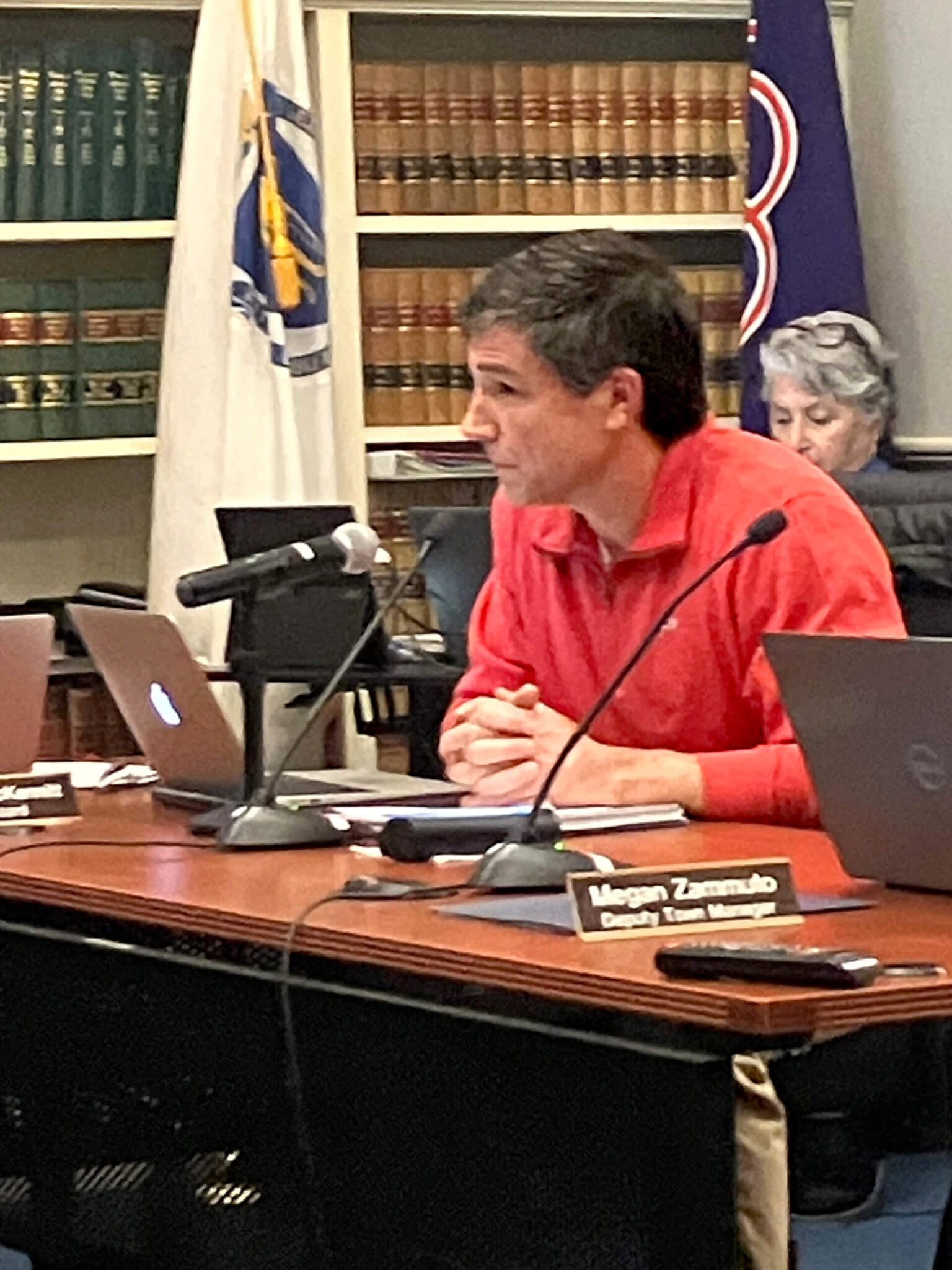 Select Board member Cameron McKennitt cast the lone vote against a slate of nominees for the town’s new Tax Relief Evaluation Task Force. Photo: Dakota Antelman/The Acton Bridge