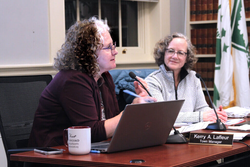 Town Manager Kerry Lafleur acknowledged concerns about proposed cuts in the 2026 fiscal year budget but said officials have limited options to meet a stringent Finance Committee guideline. Photo: Dakota Antelman/The Acton Bridge