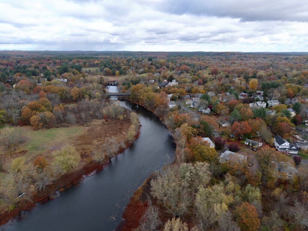 Acton from above. Photo: Stephen Beyer/The Acton Bridge