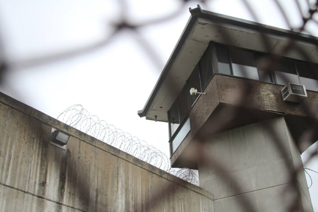 A few sections of wire remain as reminders of MCI-Acton’s penitentiary history. Photo: Dakota Antelman/The Acton Bridge