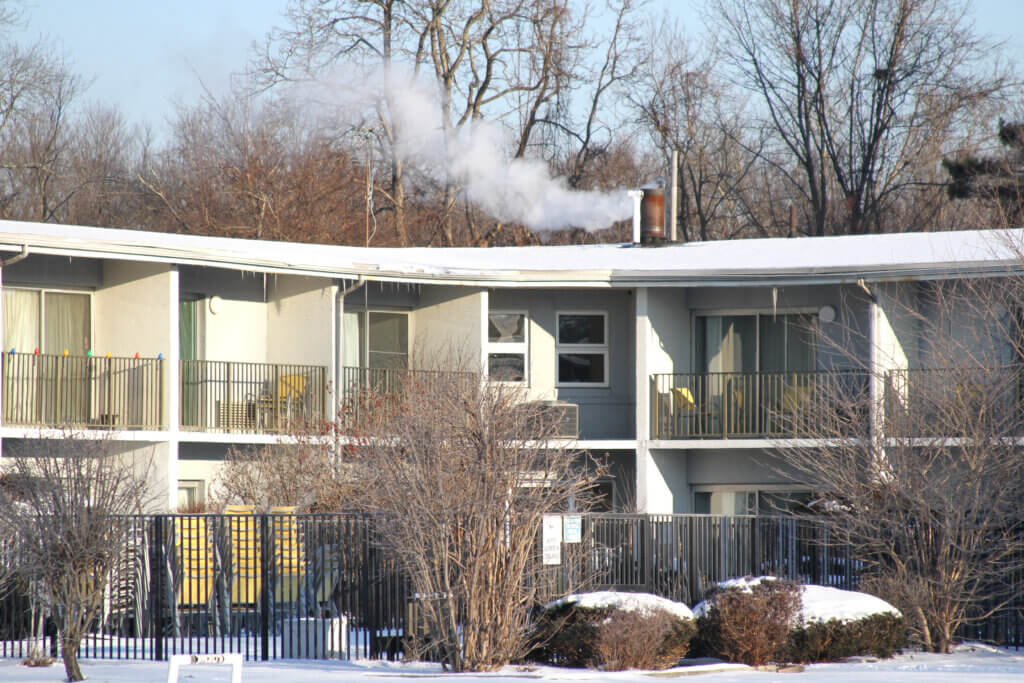 Praised as a model for other sites, the emergency shelter in Acton has also dealt with pest and maintenance problems. Photo: Dakota Antelman/The Acton Bridge