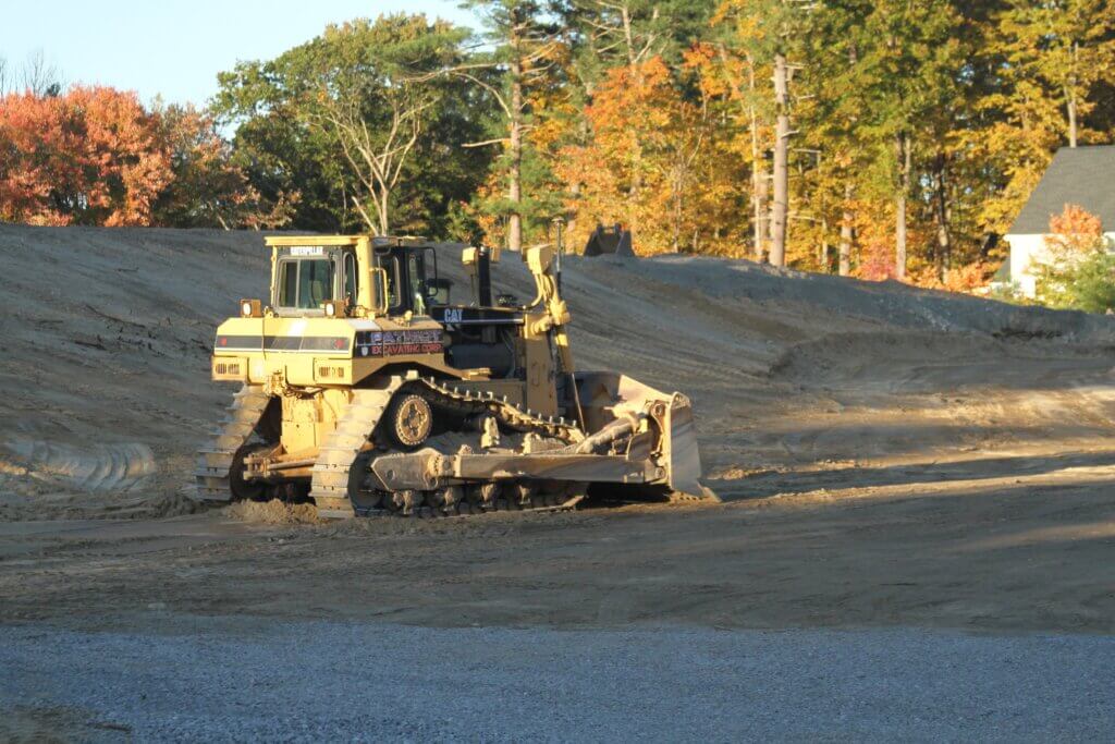 Construction equipment dots the site of the future Center and Main subdivision in West Acton. Photo: Dakota Antelman/The Acton Bridge