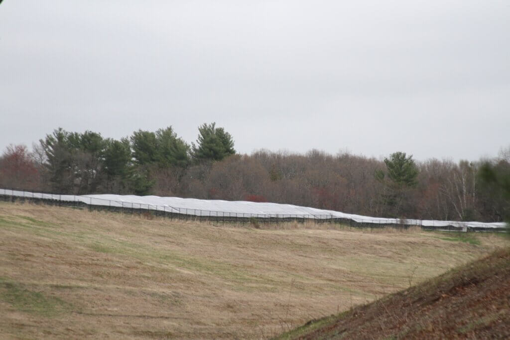 Acton has solar panels at sites including the former town landfill — but they’re not enough to meet 2030 capacity goals. Photo: Dakota Antelman/The Acton Bridge