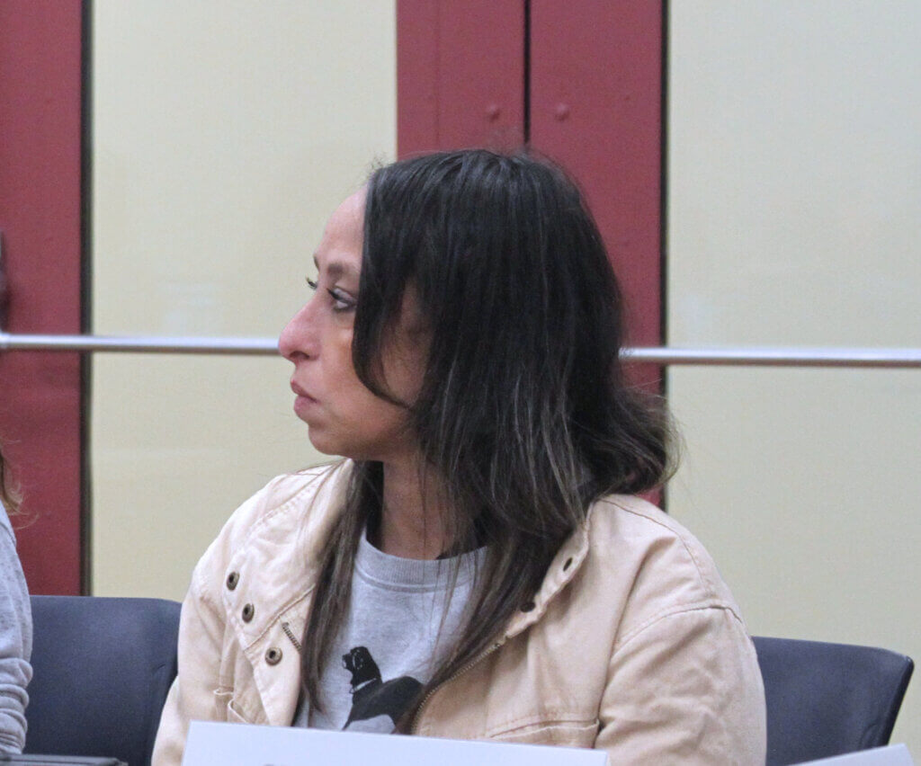 School Committee METCO representative Ayesha Lawton at a meeting at the Salvation Army’s Boston Kroc Center in March. Photo: Dakota Antelman/The Acton Bridge