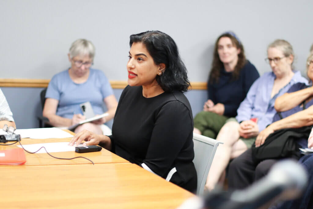 DEI Commission co-Chair Rose Crastley laid out a five-part plan to address hate in Acton during Monday’s Select Board meeting. Photo: Trace Salzbrenner/The Acton Bridge