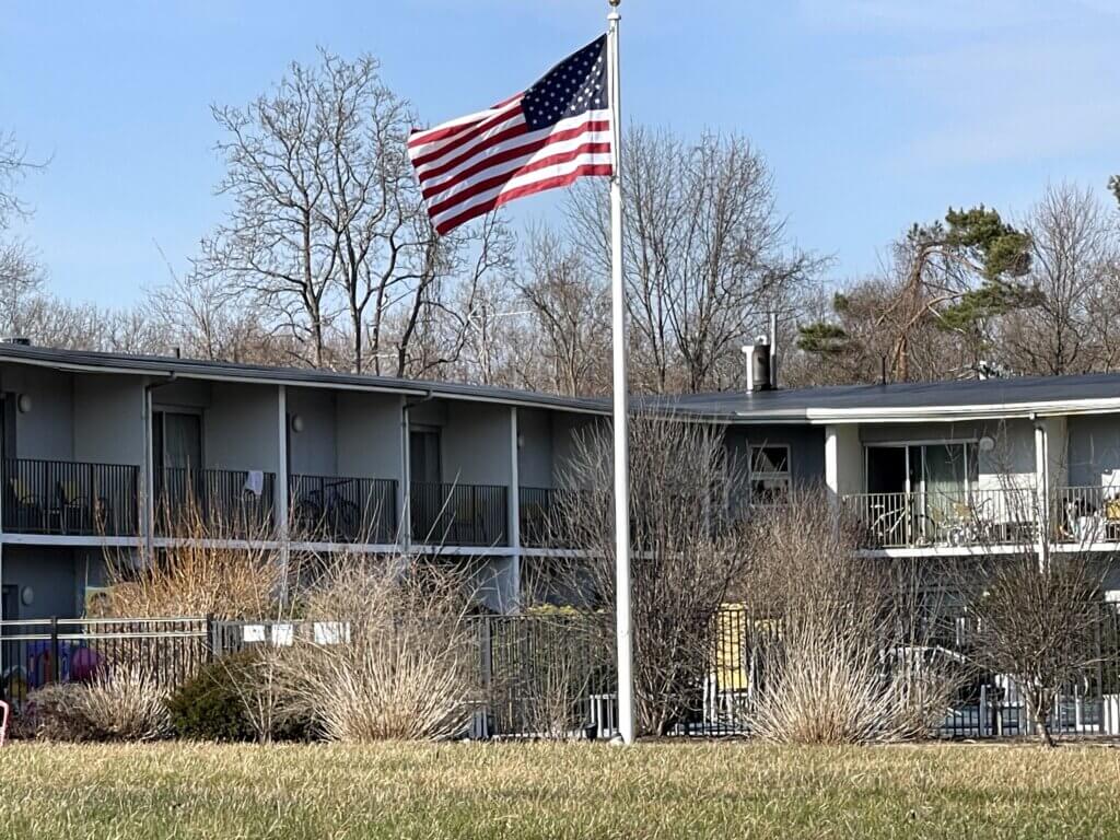 The former Best Western was converted to emergency housing. Photo: Laurie O'Neill/The Acton Bridge