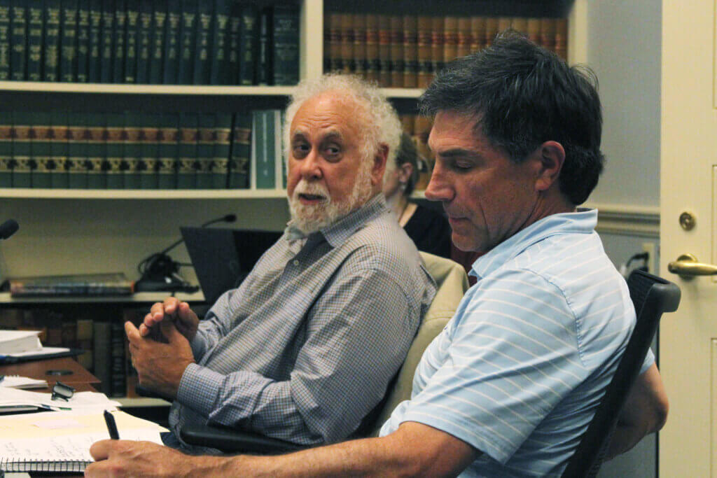Select Board members Paul Boehm and Cameron McKennitt both vied to be the panel’s representative on the new Bias/Hate Incident Reporting Work Group. Photo: Dakota Antelman/The Acton Bridge