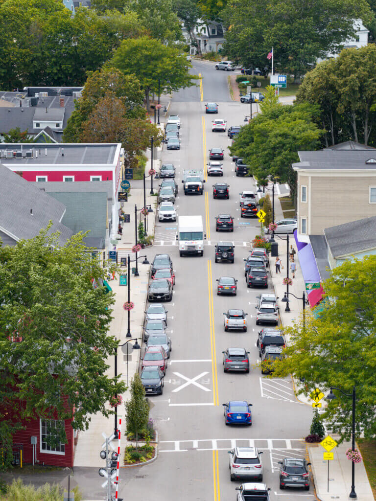 Police say they focus on complaint-prone areas like Main Street in West Acton. Photo: Carl Calabria/The Acton Bridge
