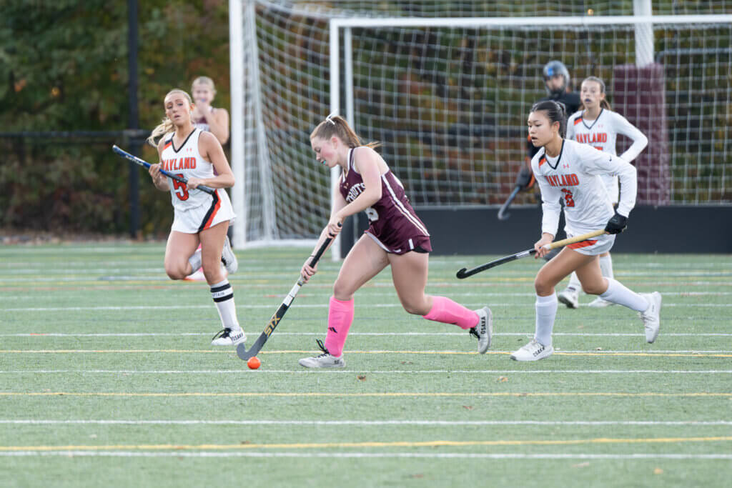 Lilly Woodman tacks right under the lights on October 17. Photo by David Clancy